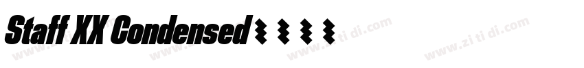 Staff XX Condensed字体转换